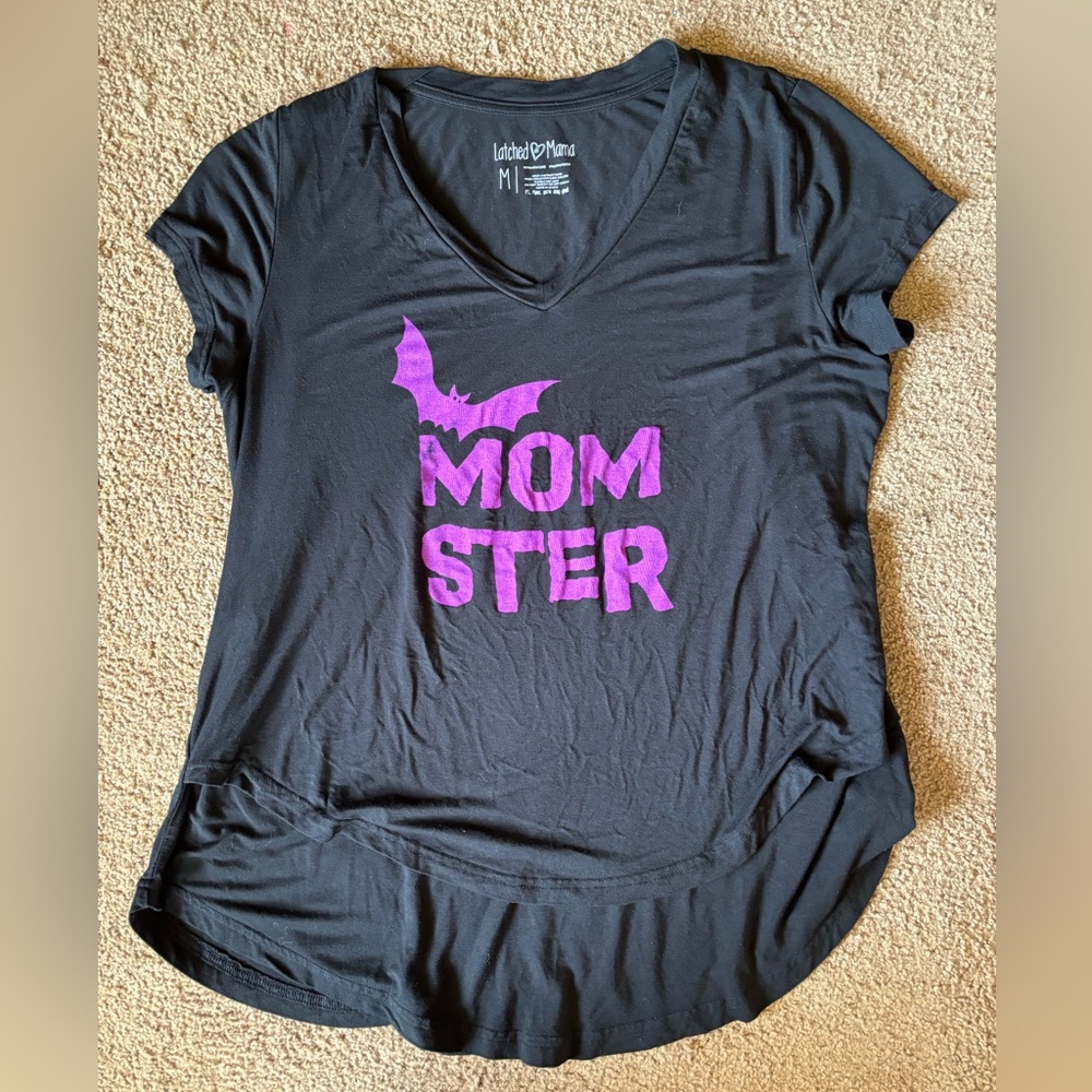 Latched Mama momster tee (M)